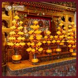  Chân Đèn Điện Hoa Sen Cao Cấp - Đèn Thờ Hoa Sen [Kim Cương Hỷ Lạc] Đèn Thờ Hoa Sen 9-13-19-27 bông 