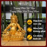  Tượng Phật Hoàng Thần Tài Dzambala - Tượng Phật Mật Tông Mini [Kim Cương Hỷ Lạc] Hợp Kim 8Cm - 14Cm 