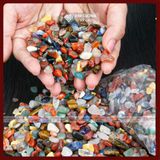  Đá Mã Não, Đá Phong Thủy Ngũ Sắc, Đá Ngũ Sắc Vụn [Kim Cương Hỷ Lạc] Kích thước 1cm 