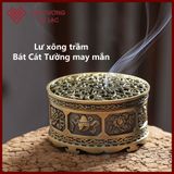  Lư Đồng Xông Trầm - Lư Xông Hương Trầm Hợp Kim Đồng [Kim Cương Hỷ Lạc] Hoa Văn Bát Cát Tường 