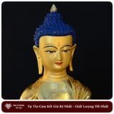  Tượng Phật Dược Sư Mật Tông [Kim Cương Hỷ Lạc] Nepal 33Cm 