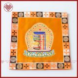  Tấm Lót Tượng Lót Pháp Khí Mật Tông [Kim Cương Hỷ Lạc] Biểu Tượng Kalachakra 