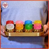  Chân Đèn Đồ Thờ Cúng [Kim Cương Hỷ Lạc] Lưu Ly Đế Hợp Kim 