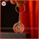  Móc Khóa Phong Thủy Bình An Biểu Tượng Kalachakra [Kim Cương Hỷ Lạc] Lục Tự Chân Ngôn Xuất Xứ Nepal 