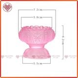  Đế Nến, Chân Đèn Nến Bơ Lưu Ly Bát Cát Tường [Kim Cương Hỷ Lạc] 7 Màu 
