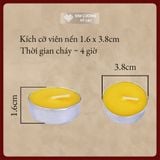  Nến Bơ Xịn - Nến Bơ Cúng Phật Cao Cấp [Kim Cương Hỷ Lạc] Nến Bơ Tự Nhiên An Toàn Cháy 4h Không Khói 