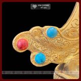  Tháp Xá Lợi Đồng Mạ Vàng [Kim Cương Hỷ Lạc] Cao 43Cm 