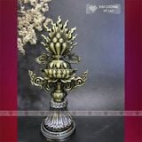  Thất Bảo Luân Vương, Bộ Thất Bảo Cúng Phật Mật Tông [Kim Cương Hỷ Lạc] Hợp Kim Vẽ Màu 17Cm 