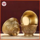  Chén Đồng Đồ Thờ Cúng Mật Tông [Kim Cương Hỷ Lạc] Đồng Cao Cấp 