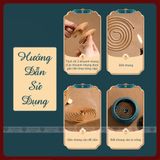  Hương Vòng Trầm Hương, Nhang Trầm Khoanh [Kim Cương Hỷ Lạc] 1 Hộp 48 Khoanh 