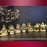  Bộ Thất Bảo Hợp Kim, Thất Bảo Luân Vương Vẽ Màu [Kim Cương Hỷ Lạc] Chất Lượng Cao 8cm 