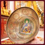  Chuông Xoay Tây Tạng Vẽ Màu Cao Cấp [Kim Cương Hỷ Lạc] Chuông Xoay Khắc Hình Phật Vẽ Màu 