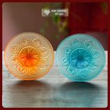  Bộ Đĩa Thờ Lưu Ly Đĩa Thờ Trưng Hoa Quả [Kim Cương Hỷ Lạc] Bộ Đĩa Thờ Cúng Lưu Ly Nhiều Kích Thước 