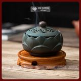  Đôn Gỗ - Đôn Kê Tượng Phật, Đế Gỗ Đặt Tượng [Kim Cương Hỷ Lạc] 3 Size 9, 11, 13cm Gỗ Tự Nhiên 