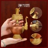  Bình Sái Tịnh Mật Tông [Kim Cương Hỷ Lạc] - Chất Liệu Đồng Vẽ Màu Kích Thước 23cm 
