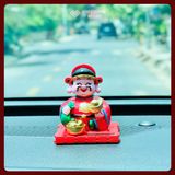  Tượng Phật Chú Tiểu Gõ Mõ Tụng [Kim Cương Hỷ Lạc] Trang Trí Taplo Ô Tô, Bàn Thờ, Bàn Làm Việc 