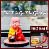  Tượng Phật Chú Tiểu Gõ Mõ Tụng [Kim Cương Hỷ Lạc] Trang Trí Taplo Ô Tô, Bàn Thờ, Bàn Làm Việc 