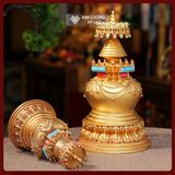  Bảo Tháp Mật Tông Đồng Cao Cấp [Kim Cương Hỷ Lạc] Bảo Tháp Cúng Dường Mật Tông, Trang Trí Ban Thờ 