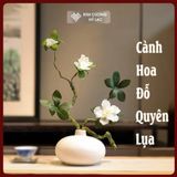  Cành Hoa Đỗ Quyên Lụa Giả-Hoa Lụa Đẹp [Kim Cương Hỷ Lạc] Cành Hoa Giả Uốn Dẻo Trang Trí Nhà Cửa 