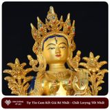  Tượng Phật Quan Âm Tứ Thủ Mật Tông [Kim Cương Hỷ Lạc] 33 Cm Nepal 