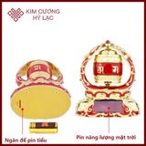  Kinh Luân Xoay Trang Trí Taplo Ô Tô [Kim Cương Hỷ Lạc] Mang Lại Bình An Và May Mắn, Mẫu Hợp Kim Năng Lượng Mặt Trời 