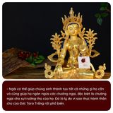  Tượng Phật Tara Trắng Mật Tông [Kim Cương Hỷ Lạc] 33Cm Nepal 