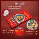  Bao Lì Xì Tết 2025 - Bao Lì Xì Hoàng Thần Tài [Kim Cương Hỷ Lạc] Giấy Cứng Xịn, Cán Bóng Sang Trọng 