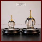  Tháp Xá Lợi Hợp Kim Thủy Tinh Cao Cấp [Kim Cương Hỷ Lạc] Độ Trong Suốt Cao Kích Thước Nhỏ Gọn 