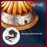  Đèn Thờ Điện, Chân Đèn Thờ Composite Cao Cấp [Kim Cương Hỷ Lạc] Chân Đèn Cúng Dường Điện Kèm Sạc 