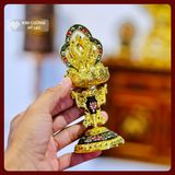  Set 8 Biểu Tượng Bát Cát Tường [Kim Cương Hỷ Lạc] Chất Liệu Hợp Kim Đồng 16Cm Màu Xanh Rêu 