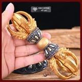  Chùy Kim Cang Mật Tông Pháp Khí Chùy Kim Cang [Kim Cương Hỷ Lạc] Chất liệu Cao Cấp Có Đế Cắm 