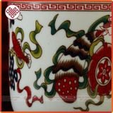  Ly Sứ Cúng Dường Mật Tông [Kim Cương Hỷ Lạc] Vẽ Bát Cát Tường 