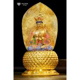  Tượng Đại Nhật Như Lai Mật Tông [Kim Cương Hỷ Lạc] Vẽ Màu 