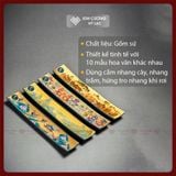 Đế Cắm Nhang- Khay Cắm Nhang Gốm Sứ [Kim Cương Hỷ Lạc] Khay Cắm Nhang Trầm Hương Nhiều Họa Tiết 