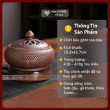  Lư Xông Trầm Bằng Điện, Lư Điện Đốt Trầm Hương [Kim Cương Hỷ Lạc] Chất Liệu Gốm Cao Cấp 