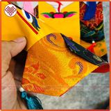  Phướn Bát Cát Tường Mật Tông [Kim Cương Hỷ Lạc] 150x25cm Gấm Lụa 