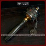  Kinh Luân Xoay Tay, Kinh Luân Cầm Tay [Kim Cương Hỷ Lạc] Kinh Luân Chất Lượng Cao 17Cm 