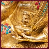  Tượng Liên Hoa Sinh Đồng Mạ Vàng Nepal 47cm [Kim Cương Hỷ Lạc] Tượng Đồng Nepal Hiếm Có 