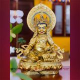  Tượng Phật Hoàng Thần Tài Dzambala [Kim Cương Hỷ Lạc] Tượng Đồng Cao Cấp Mạ Vàng 50cm 