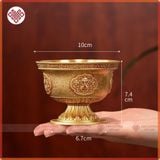  Chén Đồng Cúng Dường Mật Tông [Kim Cương Hỷ Lạc] Cỡ Đại 