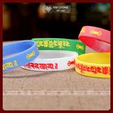  Vòng Tay Cao Su Khắc Thần Chú Giải Thoát Nhiều Màu [Kim Cương Hỷ Lạc] 