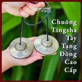  Chuông Đồng Nepal-Chuông Tingsha Tây Tạng Cao Cấp [Kim Cương Hỷ Lạc] Đồng Cao Cấp, Âm Chuông Cực Hay 