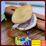  Trống Damaru Mật Tông [Kim Cương Hỷ Lạc] Xuất Xứ Nepal 12x7cm 