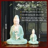  Tượng Phật Quan Âm Bồ Tát [Kim Cương Hỷ Lạc] Gốm Tử Sa Cao Cấp Decor Trang Trí Nhà Cửa Phong Thủy 
