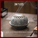  Lư Gốm Xông Trầm Hương - Lư Đốt Trầm, Lư Xông [Kim Cương Hỷ Lạc] Lư Gốm Sứ Cao Cấp Họa Tiết Đẹp 
