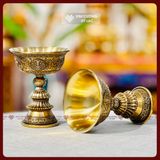  Chân Đèn Đồ Thờ Cúng Mật Tông [Kim Cương Hỷ Lạc] Đồng Mạ Vàng Cao Cấp 