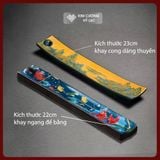  Đế Cắm Nhang- Khay Cắm Nhang Gốm Sứ [Kim Cương Hỷ Lạc] Khay Cắm Nhang Trầm Hương Nhiều Họa Tiết 