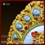  Bộ Bát Cát Tường Mật Tông [Kim Cương Hỷ Lạc] Nhựa Composite Chi Tiết Sắc Nét Siêu Bền 