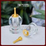  Tháp Xá Lợi Hợp Kim Thủy Tinh Cao Cấp [Kim Cương Hỷ Lạc] Độ Trong Suốt Cao Kích Thước Nhỏ Gọn 