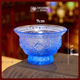  Chén Nước Cúng Phật, Chén Cúng Bằng Lưu Ly Cao Cấp [Kim Cương Hỷ Lạc] Chén Cúng, Ly Cúng Nước Lưu Ly 